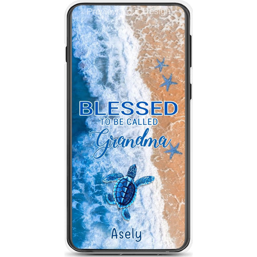 Turtle Happiness is Being Grandma Mommy Auntie Personalized Phone Case SC5272B03