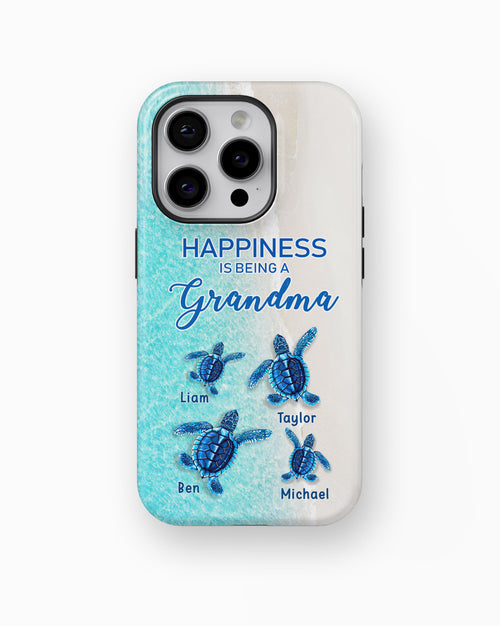 Turtle Happiness is Being Grandma Mommy Auntie Personalized Tough Case SC5272TC04
