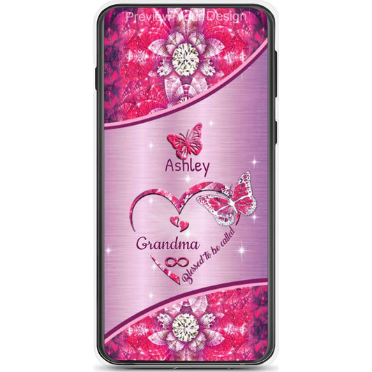 Butterfly Blessed To Be Called Mom Grandma Nana Mimi Gigi Auntie Personalized Phone Case SC261244017