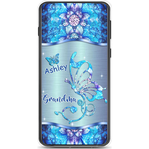 Butterflies Grandma Nana Mimi Mom Personalized Phone Case