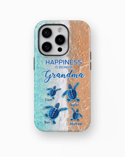 Turtle Happiness is Being Grandma Mommy Auntie Personalized Tough Case SC5272TC07