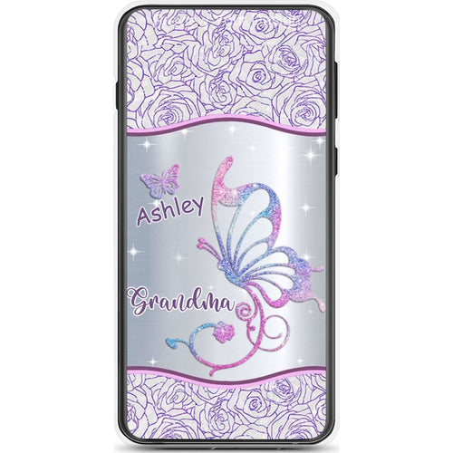 Butterflies Grandma Nana Mimi Mom Personalized Phone Case