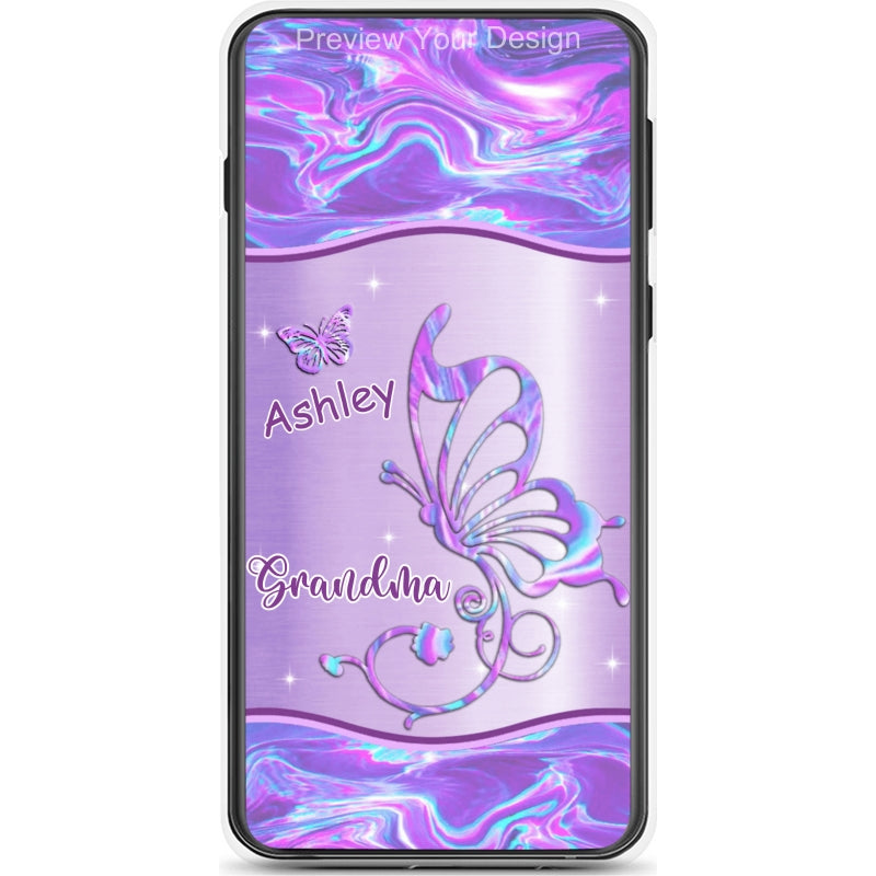 Butterflies Grandma Nana Mimi Mom Personalized Phone Case SC226536