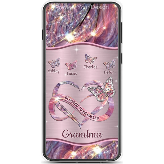 Butterfly Blessed To be called Grandma Nana Mimi Mommy Personalized Phone Case