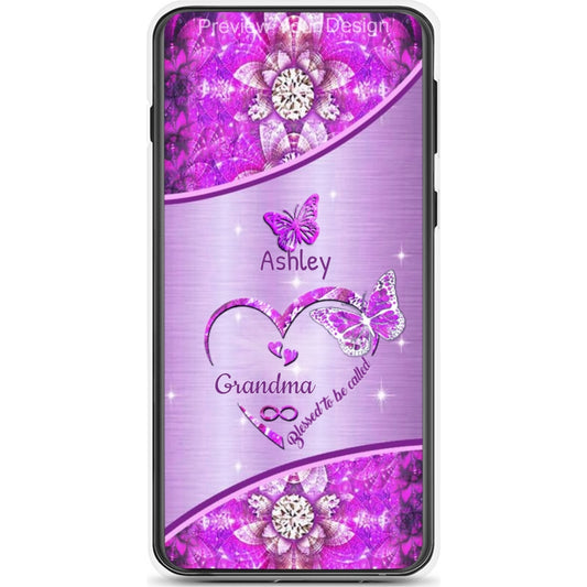 Butterfly Blessed To Be Called Mom Grandma Nana Mimi Gigi Auntie Personalized Phone Case SC261244019