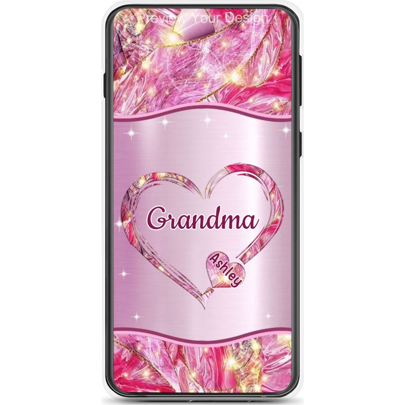 Hearts Grandma Nana Mimi Gigi Personalized Tough Case SC7054TC05