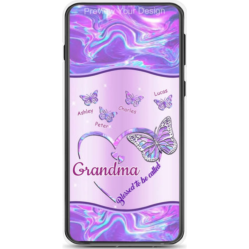 Butterflies Blessed to be called Nana Mimi Gigi Grandma Personalized Phone Case SC1762-31