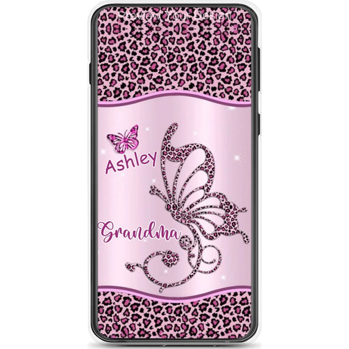 Butterflies Grandma Nana Mimi Mom Personalized Phone Case