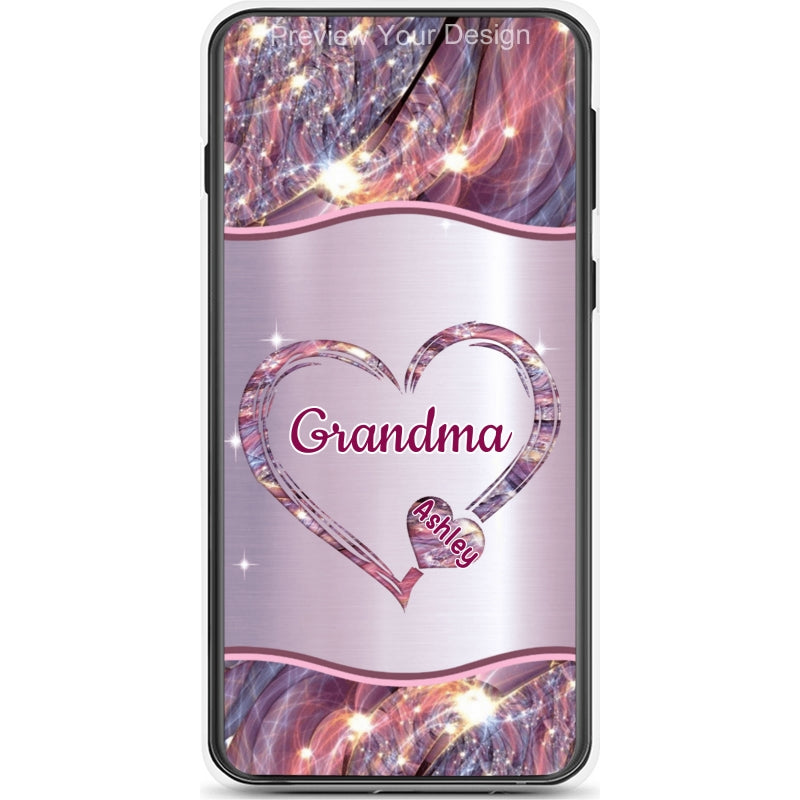 Hearts Grandma Nana Mimi Gigi Personalized Tough Case SC7054TC03