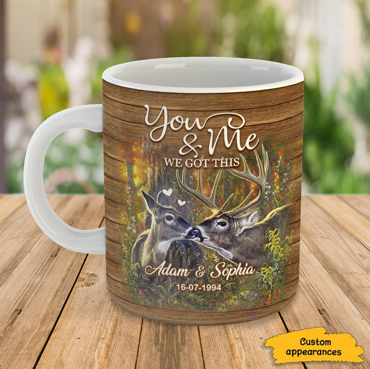 You And Me We Got This Deer Couple Personalized Mug