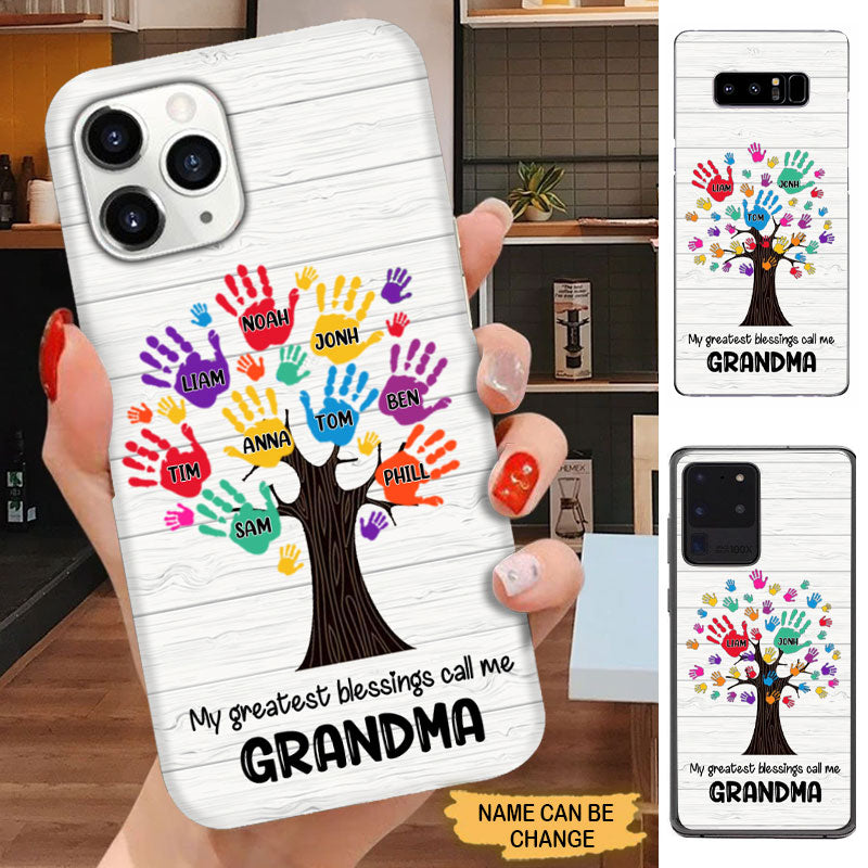 Abuela Handprints Personalized Phone Case - Drive mockup HP24HL14FEB02
