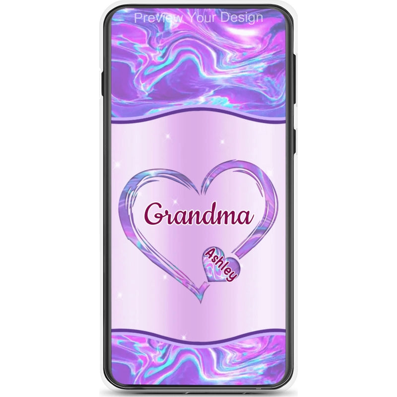 Hearts Grandma Nana Mimi Gigi Personalized Tough Case SC7054TC37