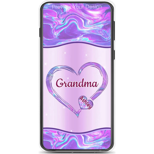 Hearts Grandma Nana Mimi Gigi Personalized Tough Case SC7054TC37