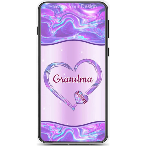 Hearts Grandma Nana Mimi Gigi Personalized Tough Case SC7054TC37