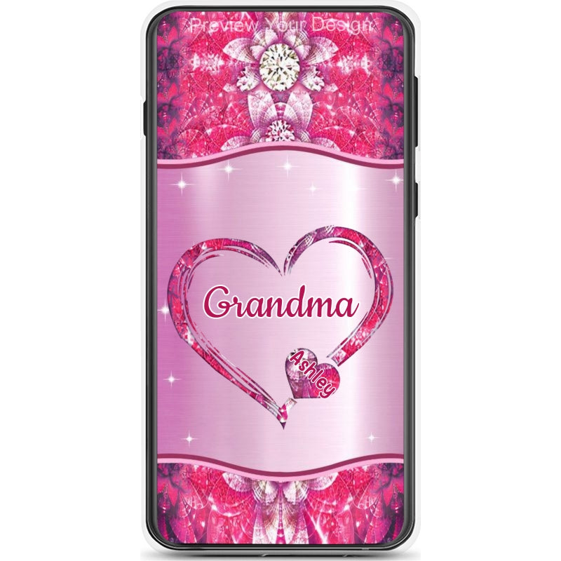 Hearts Grandma Nana Mimi Gigi Personalized Tough Case SC7054TC21