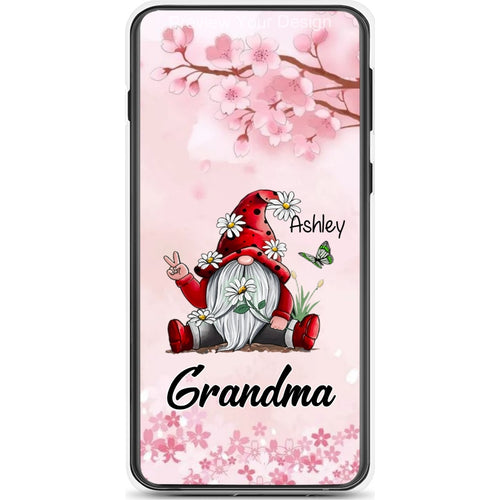 Sunflower Gnome Butterflies Grandma With Grankids Personalized Grandma Phone Case SC06050819