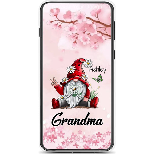 Sunflower Gnome Butterflies Grandma With Grankids Personalized Grandma Phone Case SC06050819