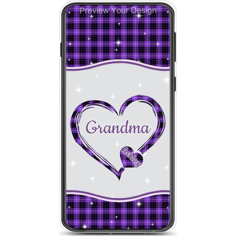 Hearts Grandma Nana Mimi Gigi Personalized Tough Case SC7054TC34