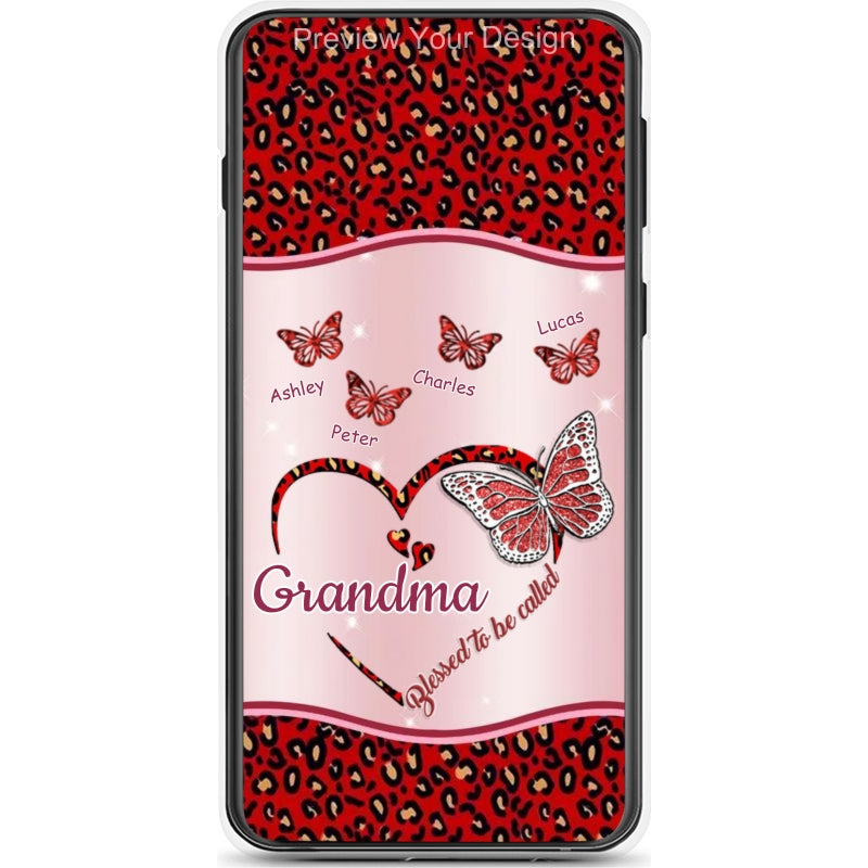 Butterflies Blessed to be called Nana Mimi Gigi Grandma Personalized Phone Case SC1762-29