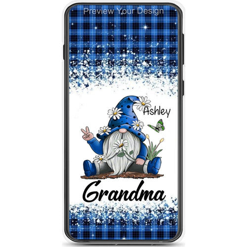 Sunflower Gnome Butterflies Grandma With Grankids Personalized Grandma Phone Case SC06050815