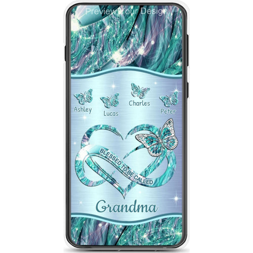 Butterfly Blessed To be called Grandma Nana Mimi Mommy Personalized Phone Case