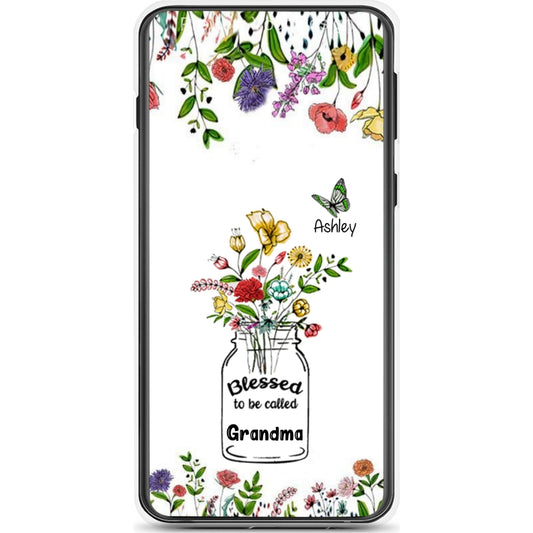 Flower Butterfly Blessed To Be Called Nana Grandma Mimi Mommy Personalized Phone Case SC283236B02