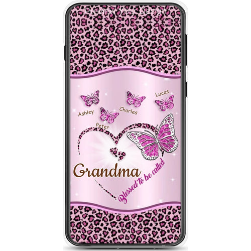 Butterflies Blessed to be called Nana Mimi Gigi Grandma Personalized Phone Case SC1762-28