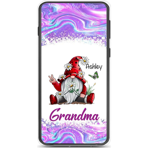 Sunflower Gnome Butterflies Grandma With Grankids Personalized Grandma Phone Case SC06050825