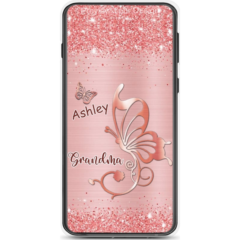 Butterflies Grandma Nana Mimi Mom Personalized Phone Case SC226535