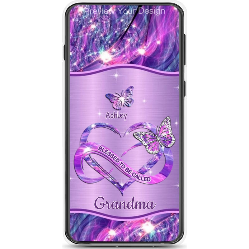 Butterfly Blessed To be called Grandma Nana Mimi Mommy Personalized Phone Case