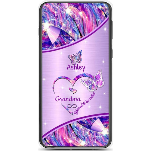Butterfly Blessed To Be Called Mom Grandma Nana Mimi Gigi Auntie Personalized Phone Case SC261244004