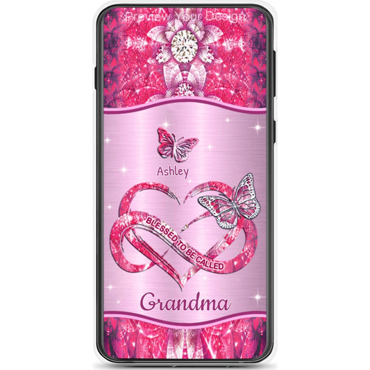Butterfly Blessed To be called Grandma Nana Mimi Mommy Personalized Phone Case