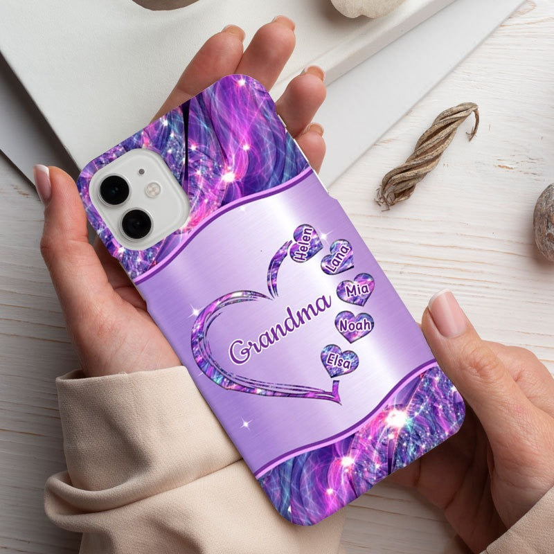 Hearts Grandma Nana Mimi Gigi Personalized Phone case SC7054