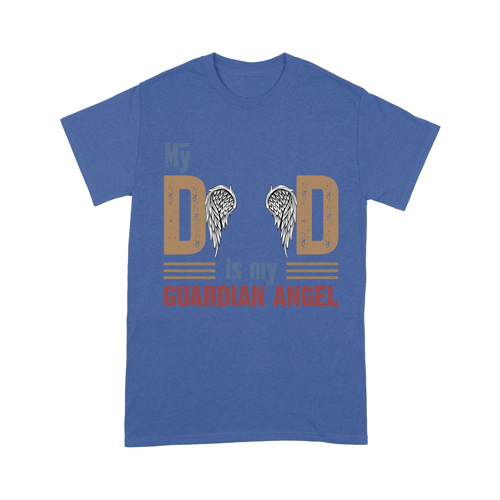 Customized My Dad Is My Guardian Angel T-Shirt PM05JUN21CT2 Dreamship S Royal 