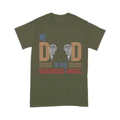 Customized My Dad Is My Guardian Angel T-Shirt PM05JUN21CT2 Dreamship S Military Green 