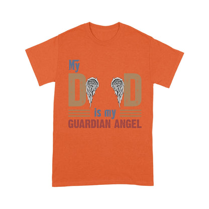 Customized My Dad Is My Guardian Angel T-Shirt PM05JUN21CT2 Dreamship S Orange 