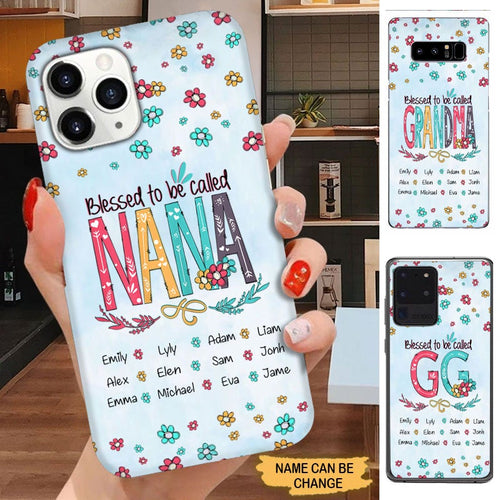 Bless To Be Called Nana Grandma Mom Auntie Personalized Phone Case Phone case FUEL 