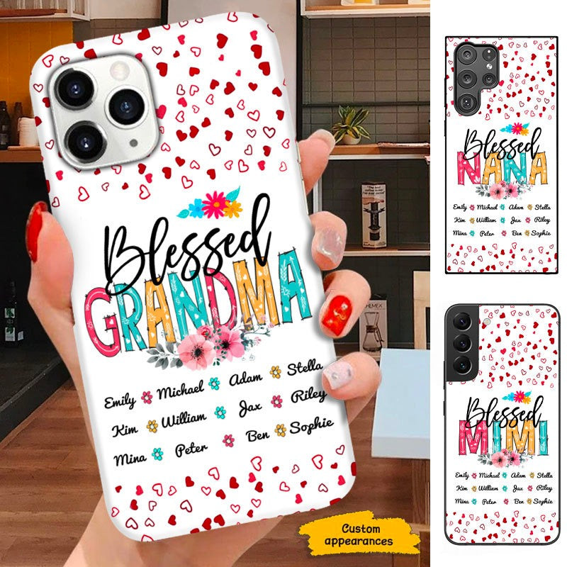 Blessed Grandma Nana Mimi Mommy Personalized Phone Case SC281214