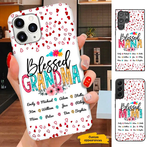 Blessed Grandma Nana Mimi Mommy Personalized Phone Case SC281214