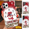 Buffalo Plaid Snowman Grandma Nana Mommy Personalized Phone Case SC181102