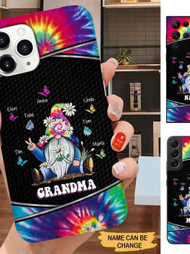 Butterflies Gnome Grandma with Grandkids Personalized Phone case