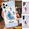 Butterflies Grandma with Grandkids Personalized Phone case SC1763 Phone case FUEL