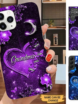 Butterflies Heart Grandma Nana Mimi Personalized Phone case SC2261