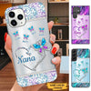 Butterfly Blessed To Be Called Nana Mimi Gigi Grandma Personalized Phone case SC0192 Phone case ShinyCustom Phone Case