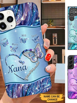 Butterfly Blessed To Be called Nana Mimi Gigi Grandma Personalized Phone case SC3087