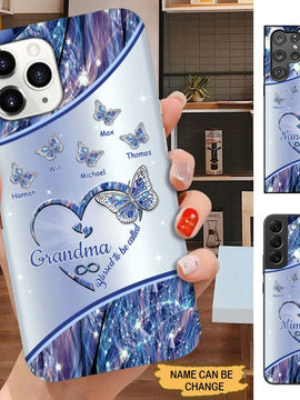 Butterfly Blessed To Be called Nana Mimi Gigi Grandma Personalized Phone case SC3088