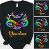 Butterfly Blessed to be called Grandma Nana Gigi Personalized Shirt SC2672 T-Shirt ShinyCustom