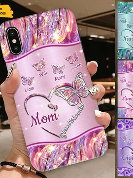 Butterfly Blessed to be called Nana Mimi Gigi Grandma Personalized Phone case SC1765