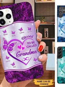 Butterfly Blessed to be called Nana Mimi Gigi Grandma Personalized Phone case SC31810