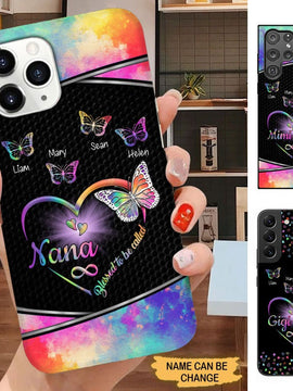 Butterfly Blessed to be called Nana Mimi Gigi Grandma Personalized Phone case SC31812